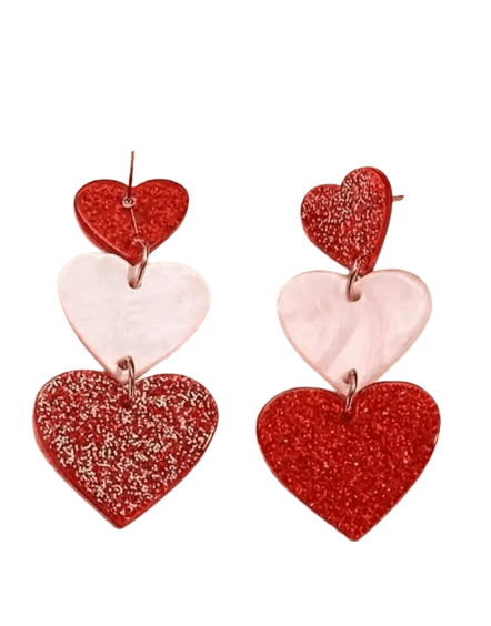 Heart Dangle Earrings