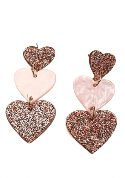 Heart Dangle Earrings